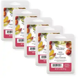 Walmart Red Mango & Nectarine Scented Wax Melts, Better Homes & Gardens, 2.5 oz (5-Pack) offer