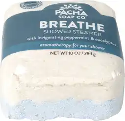 Walmart Pacha Soap Co.'s Shower Steamer, Breathe, 10 oz, All Skin Types offer
