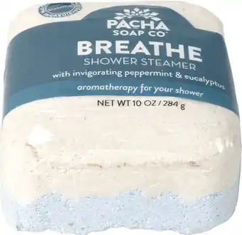 Walmart Pacha Soap Co.'s Shower Steamer, Breathe, 10 oz, All Skin Types offer