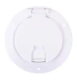 Walmart B&B Molders Rv Camper Deluxe Round Electric Cable Hatch with Back Polar White PN 94329 Thetford offer
