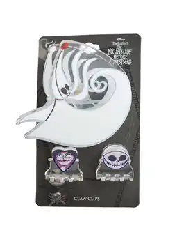 Walmart Disney Womens Nightmare Before Christmas Claw Clip Set, 3-Piece, One Size Fits Most offer