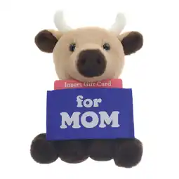Walmart Mother's Day Brown Cow Plush with For Mom Gift Card Holder, 7.5 in, Way To Celebrate offer