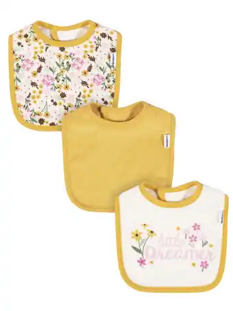 Walmart Gerber Baby Girl Bibs, 3-Pack, One Size offer