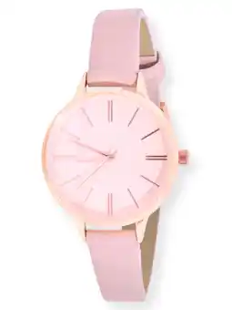 Walmart Time and Tru Adult Female Rose Gold Tone Etched Dial Watch (42010WML) offer