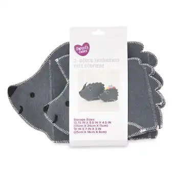 Walmart Parent's Choice 2-Piece Hedgehog Felt Storage Organizer offer