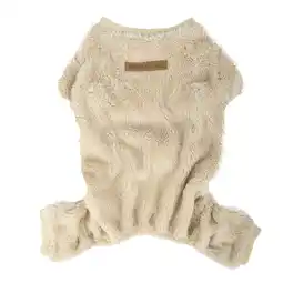 Walmart Vibrant Life Dog Clothes, White Textured Pajama, for Dogs, Size Large offer