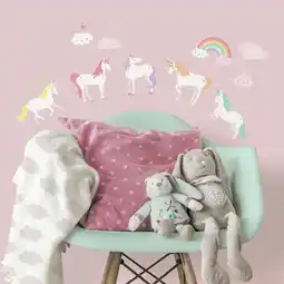 Walmart RoomMates Unicorn Peel and Stick Wall Decal, Child and Toddler Wall Stickers offer