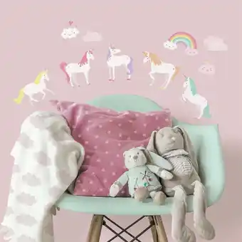 Walmart RoomMates Unicorn Peel and Stick Wall Decal, Child and Toddler Wall Stickers offer