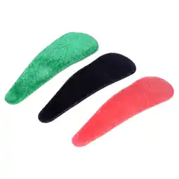 Walmart Packed Party Snapped Together Multicolor Large Velvet Hair Snap Clips, 3CT offer