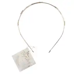 Walmart Tayshia by Scunci Star Thin Metal Double Banded Comfort Headband, Gold offer