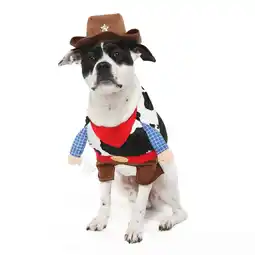 Walmart Vibrant Life Halloween Dog Costume and Cat Costume: Cowboy, Size M offer