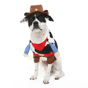 Walmart Vibrant Life Halloween Dog Costume and Cat Costume: Cowboy, Size M offer