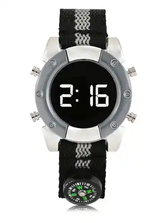 Walmart WN5026WM Wondernation Kids LED Watch with Nylon Strap w Compass offer