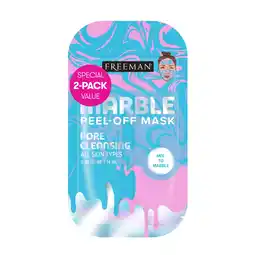 Walmart Freeman Dual Marble Pore Cleansing Clay Wash-off Facial Mask, for Dry Skin, 2 Sachets offer