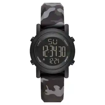 Walmart George Men's Digital Watch: Gunmetal Case, Negative Display, Black Grey Camo Stap (FMDOGE030) offer