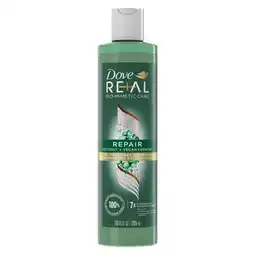Walmart Dove Real Biomimetic Care Repair Daily Shampoo with Vegan Keratin All Hair Types, Coconut, 10 fl oz offer