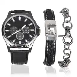 Walmart George Adult Male Analog 3PC Watch and Bracelet Set (4170WMM) offer