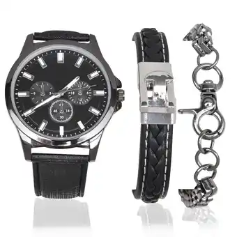 Walmart George Adult Male Analog 3PC Watch and Bracelet Set (4170WMM) offer