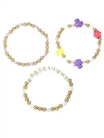 Walmart Way to Celebrate Easter Egg-cellent Stretch Bracelet Set, 3 Pieces offer