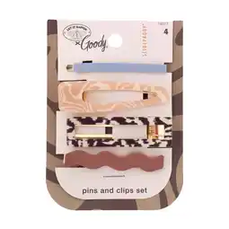 Walmart Goody Tru X Let It Happen Collab Slideproof Mixed hinge Clip & Bobby Slide Set, 4 CT offer