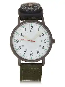Walmart George Analog Unisex Watch in Green with Nylon Strap and Compass (4183Wmm) offer