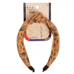 Walmart Goody Tru X Hola Lou Collab Ouchless Printed Fabric Knot Headband Yellow, 1 CT offer