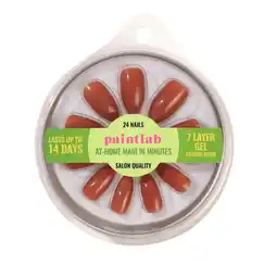 Walmart PaintLab Reusable Gel Press on Nails Kit, Almond Shape, Neutral Nude 3, 24 Count offer