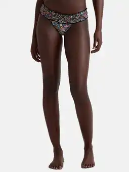 Walmart Celebrity Pink Women's Print Smocked Bikini Bottoms, Sizes XS-XXL offer