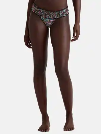 Walmart Celebrity Pink Women's Print Smocked Bikini Bottoms, Sizes XS-XXL offer