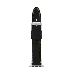 Walmart Interchangeable Black and Lime Green Textured Silicone Watch Band (FMDBA043) 38/40mm offer