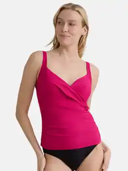 Walmart Time and Tru Women's and Women's Plus Plunge Tankini Top, Sizes XS-2X offer