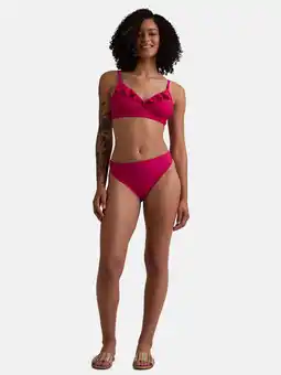 Walmart Time and Tru Women's and Women’s Plus Extra High Leg Bikini Bottoms, Sizes S-2X offer