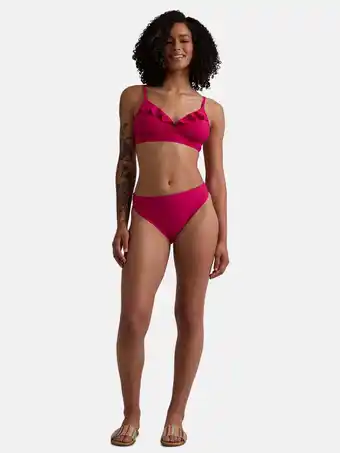 Walmart Time and Tru Women's and Women’s Plus Extra High Leg Bikini Bottoms, Sizes S-2X offer
