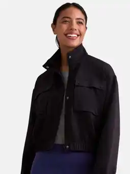 Walmart Avia Women's Knit Cargo Cropped Jacket, Size XS-XXXL offer