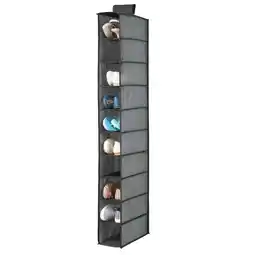 Walmart AQwzh 10 Shelf Over Rod Hanging Hanger Organizers, Gray offer
