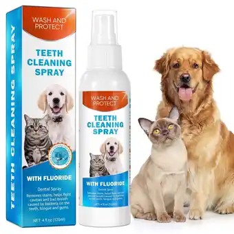 Walmart Dog Breath Freshener, Dog Teeth Cleaning Powder, Eliminate Odor in Mouth, Natural Ingredients, 120ML offer