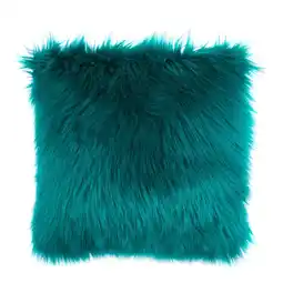 Walmart Your Zone Mainstays Flokati Decorative Throw Pillow 16 x 16, Green offer
