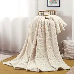 Walmart Clearance Under$1 27.6*39.4In Super Soft Warm Solid Warm Plush Fleece Blanket Throw Rug Sofa Bedding offer