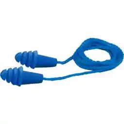 Walmart Elvex Quattro Reusable Earplugs Corded NRR 27dB Blue 100 Pairs/Box offer
