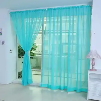 Walmart Vadktai Sheer Canopy Bed Curtains Panels, Home Decoration Sheer Voile Scarf Valance for Wedding offer