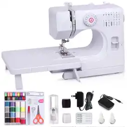 Walmart BCOOSS Sewing Machine with 14 Built-in Stitch Multifunctional Portable Machine with Extension Table offer