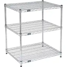 Walmart Nexel 2 Shelf Chrome ESD Wire Shelving Unit Starter 72W x 30D x 34H offer
