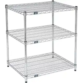 Walmart Nexel 2 Shelf Chrome ESD Wire Shelving Unit Starter 72W x 30D x 34H offer