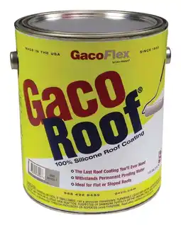 Walmart Gaco Western 1765171 Gray Silicone Roof Coating, 1 gal - Pack of 4 offer