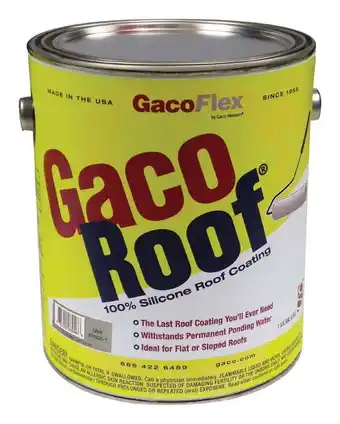 Walmart Gaco Western 1765171 Gray Silicone Roof Coating, 1 gal - Pack of 4 offer