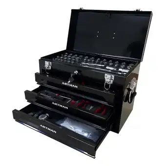 Walmart 3 Drawers Tool Box with Tool Set offer