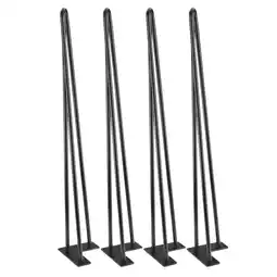 Walmart Yescom 4PCS 28 Hairpin Legs Steel Rod Heavy Duty Furniture Leg Table Coffee Table Home offer