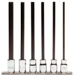Walmart 6 Piece Metric Extra-Long Hex Bit Socket Sets, 3/8 in offer