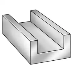 Walmart Manufacturer Varies U-Channel,Aluminum,8 ft Overall L 6ALZ1 offer