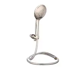 Walmart PowerSpa Extra-Large 5 Face 7-Setting Luxury Rainfall Hand Shower, Brushed Nickel offer